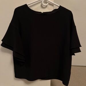 Black flowy sleeved shirt